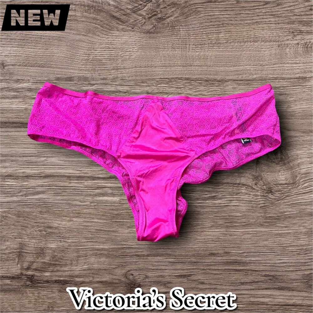 New NWT Victoria’s Secret Lace Cheeky Panty – Pink – Size XL
